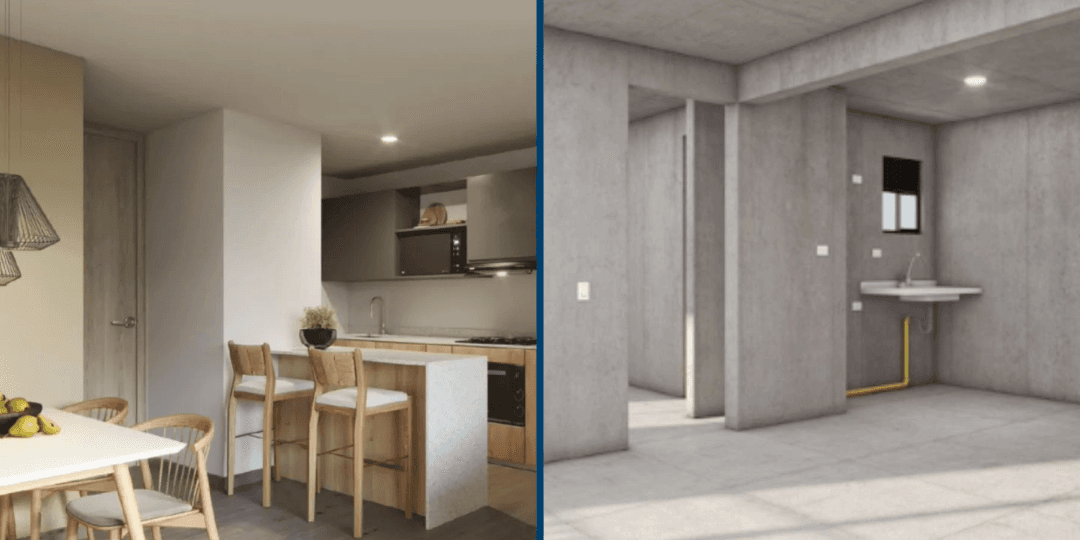 ¿Comprar un inmueble con acabados o sin acabados? Descubre las ventajas